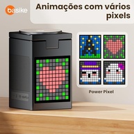 Carregador Magnético 3 em 1 Basike 15W: iPhone, Apple Watch e AirPods com Bluetooth e Despertador - imagem 5