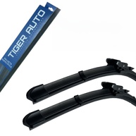 Palhetas Limpador Parabrisa Silicone Ford Fiesta 2011-2014 Flat Silenciosas Tiger Auto (Jogo 2 Unidades) - imagem 1