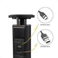 Torre de Tomada Retrátil Bivolt 3 Tomadas 20A com USB-A e USB-C - Elegância e Funcionalidade - imagem 5