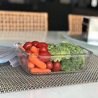 Conjunto de 3 Potes de Vidro Retangulares 1040ml com Tampa Hermeticamente Fechada - Ideal para Armazenamento de Alimentos - imagem 3