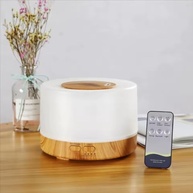 Difusor Aromático Ultrassônico 300ml com 7 Cores LED e Controle Remoto - Purifique e Decore seu Ambiente - imagem 3