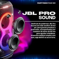 JBL PartyBox Stage 320: Caixa de Som Bluetooth 240W RMS com Show de Luzes e à Prova de Respingos - imagem 5