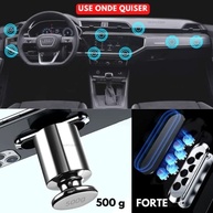 Kit 2 Suportes Magnéticos Veicular Universal 360° Carro GPS Imã Neodímio Adesivo Discreto - imagem 4