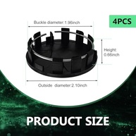 4 Tampas Centrais de Cubo de Roda Universais - Proteção e Estilo Premium - imagem 3
