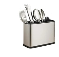 Escorredor Porta Talheres Aço Inox com 4 Divisórias e Sistema de Drenagem - Design Moderno para Cozinha Organizada - imagem 2