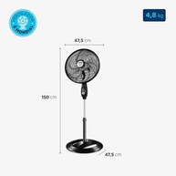 Ventilador Coluna Mondial Super Power 40cm 6 Pás 127V - Refresque seu Ambiente com Estilo - imagem 3