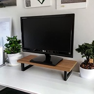 Mesa Stand Desk Suporte Elevado para Monitor Freijó 45cm - Ergonômico e Moderno - imagem 5