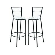 Kit 2 Banquetas Altas 70cm com Assento em Junco - Design Moderno para Cozinha e Balcão - imagem 2