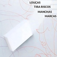 Esponja Mágica para Limpeza Profunda com Água – Combo 3 Unidades 10x7x3cm – Ecológica, Sem Químicos e Super Eficiente - imagem 4