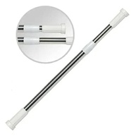 UNGROL Varão de Cortina de Banheiro Extensível 70cm a 120cm | Alumínio e Plástico Branco - imagem 3