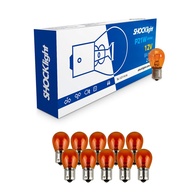 Kit 10 Lâmpadas Âmbar Shocklight 1141 12V 21W BA15S 01 Polo - Sinalização Segura e Estilosa - imagem 1
