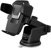 Suporte Veicular Universal GPS Smartphone com Trava Automática Anti Queda - Waze Uber PREMIUM - imagem 2