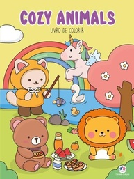 Cozy Animals - Livro de Colorir Anti-Stress para Relaxar e Criar - imagem 2
