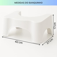 Banquinho Sanitário AM IMPORT - Apoio para Pés e Posição Natural na Evacuação - imagem 4