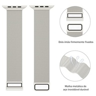 HAOZHI Pulseira Magnético Compatível com Apple Watch 49mm 46mm 45mm 45mm 44mm 42mm 42mm 41mm 40mm 38mm,Bracelete Correia de Metal para iWatch Ultra SE 3 2,Series 11 10 9 8 7 6 5 4 3 2 1 - imagem 5