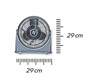 Circulador de Ar 25cm Cinza Prata 220V Ventimais - Tecnologia Sem Lâminas - imagem 3