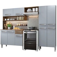 Cozinha Compacta Madesa Emilly Pop com Armário e Balcão - Rustic/Cinza | Design Moderno e Funcional - imagem 4