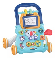 Andador Infantil Musical Didático Azul - Estímulo e Diversão para Bebês - imagem 1