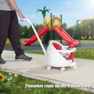 Cadeirão Alimentação 4 em 1 Multifuncional - Booster, Carrinho e Atividades para Bebês (6m a 5a) - imagem 3