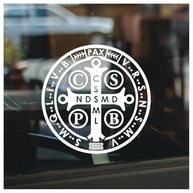 Adesivo Medalha de São Bento: Proteção Cristã Católica para Carro, Laptop e Mais (12x12cm) - imagem 2
