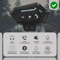 Intercomunicador Bluetooth 5.1 para Capacete de Moto: Comunicação Clara e Livre de Ruídos - imagem 3