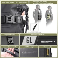 Bolsa Lateral Impermeável Rhinowalk 6L: Aventura Segura e Confortável para Sua Moto - imagem 4