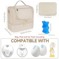 Jaffzora Bolsa Térmica para Bomba Tira-Leite Vestível - Compatível com Willow/Elvie/Momcozy - Com Refrigeração e Tapete Impermeável - imagem 4