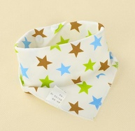 10 Pcs Babador Bandana Menino Menina Com 2 Botões - imagem 3