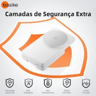 Carregador Sem Fio Basike 15W Magnético: Carregamento Rápido e Seguro para iPhone e AirPods (Branco) - imagem 5