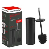 Escova Sanitária Matte com Cabo em Aço Inox – Base Preta com Tampa, 36 cm - imagem 2