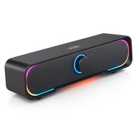 Caixa de Som Gamer LED RGB: Som Estéreo Potente para PC, Notebook e TV | Design Moderno - imagem 1