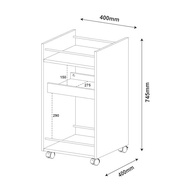 Bar Carrinho com Rodízios Cinza Canela - Design Moderno e Funcionalidade Premium - imagem 3
