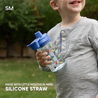 Garrafa Infantil Baby Shark 350ml - Copo Tritan com Canudo, Sem BPA, à Prova de Vazamento - imagem 5
