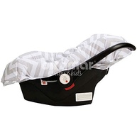 Capa Bebê Conforto Biramar Baby Ajustável Chevron Cinza - Conforto e Segurança - imagem 5