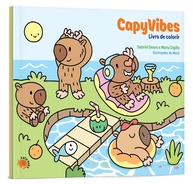 CapyVibes: Livro de Colorir Relaxante com Ilustrações Encantadoras de Capivaras - imagem 4