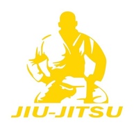 Adesivo Jiu-Jitsu Masculino Premium: Arte Marcial para Moto, Carro, Capacete e Parede (Preto 10,5x10cm) - imagem 3