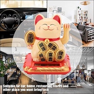 Gato da Sorte Solar Dourado: Traga Prosperidade e Charme para sua Casa e Carro! - imagem 5