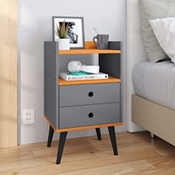 Kit Mesa de Cabeceira Retrô com Gaveta para Quarto Casal - Design Moderno e Funcional - imagem 3