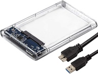 Case Transparente p/ HD Externo 2.5" SATA Notebook USB 3.0 - PRIME TECH - imagem 1