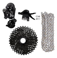 Kit Câmbio 9V Completo: Passador, Cassete, Corrente para Bike MTB 27V - Upgrade Essencial! - imagem 1