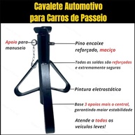 Kit 4 Cavaletes de Automóvel 2 Toneladas - Segurança e Estabilidade para sua Manutenção - imagem 3