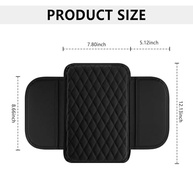 Capa de Console Central de Carro em Couro Microfibra com Bolsos de Armazenamento - Conforto e Organização - imagem 3