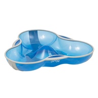 Prato com Divisória Triangular Colors Azul - Clingo | Seguro, Ergonômico e Livre de BPA - imagem 1