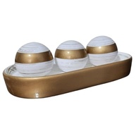 Kit Decorativo Bandeja com Bolas Cerâmicas 4 Peças - Acabamento Brilhante Rosa e Salmão - imagem 5