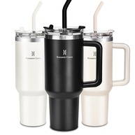 Copo Térmico Romantic Crown 1,18L com Canudo - Aço Inox 304, Tampa e Alça para Viagem - imagem 1