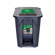 Lixeira 60L com Pedal e Rodas - Tampa Click Moderna e Prática para Cozinha e Banheiro - imagem 2