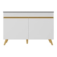 Balcão de Cozinha com Pia 120 cm - 2 Portas Modernas Veneza Multimóveis - imagem 5