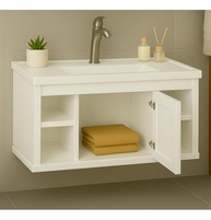 Gabinete com Cuba Suspensa para Banheiro | Nichos e Porta com Design Moderno - imagem 5