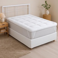 Pillow Top Casal 200 Fios Micropercal - Extra Macio com Enchimento Grosso 600g/m², Antipilling e Faixas Elásticas - imagem 3