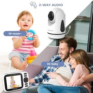 Babá Eletrônica Monitor Bebê 3.2" com Visão Noturna, Áudio Bidirecional e Controle Panorâmico - imagem 3